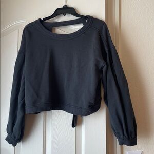 Pilcro Grey Open Back Long Sleeve